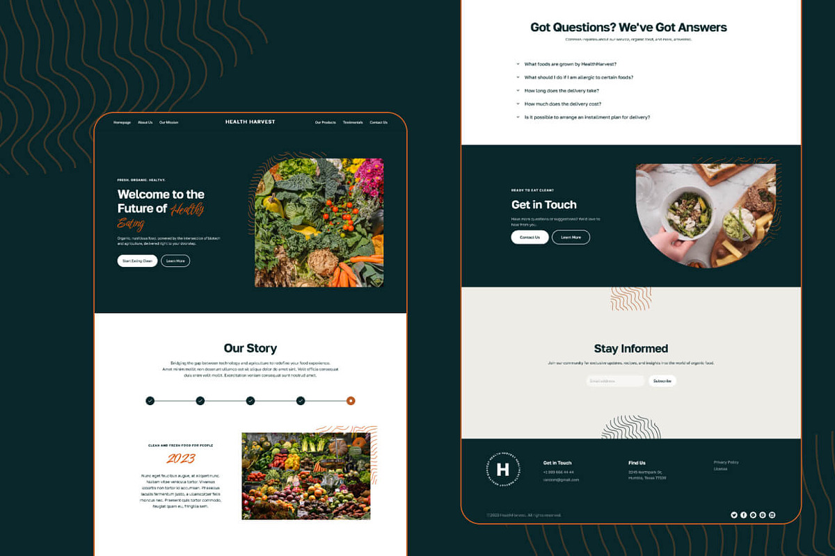 HealthHarvest - Agriculture Website, a Landing Page Template by EGO Creative Innovations (Photo 5 of 5)