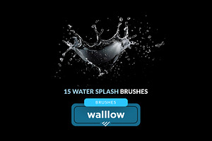 Water Splashes Photoshop Brushes