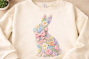 Faux Yarn Easter Bunny Png, an Illustration by Watercolor design (Thumbnail 4 of 6)