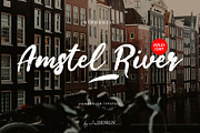 Amstel River - Brush Font, a Script Font by erlosDESIGN (Thumbnail 1 of 11)