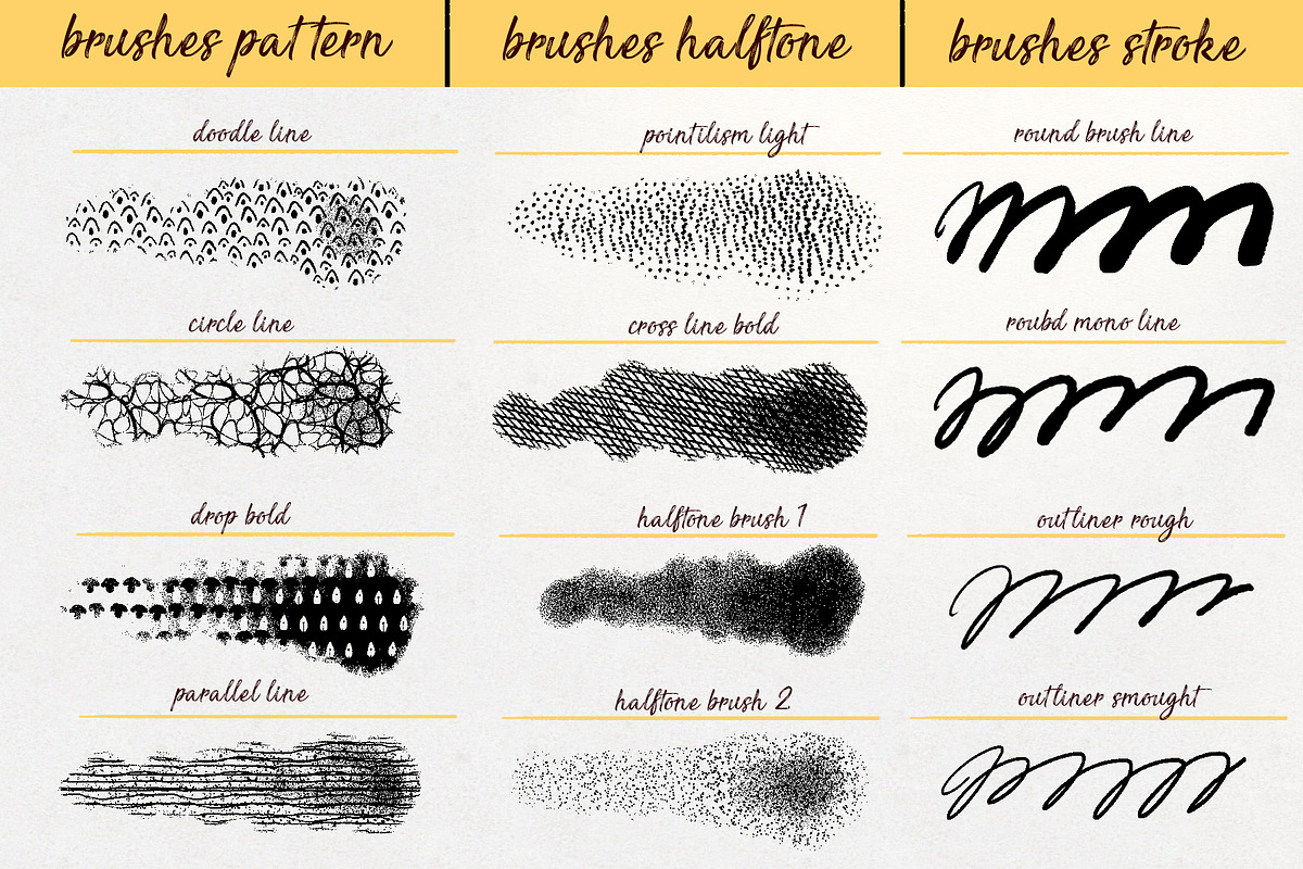Toolbox brush collection, a Brush Add-On by ZiziMarket (Photo 7 of 11)