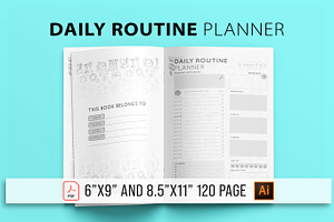 Daily Routine Planner - KDP Interior