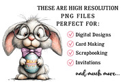 Whimsical Easter Rabbit Clipart, an Illustration by OK Design (Thumbnail 4 of 6)