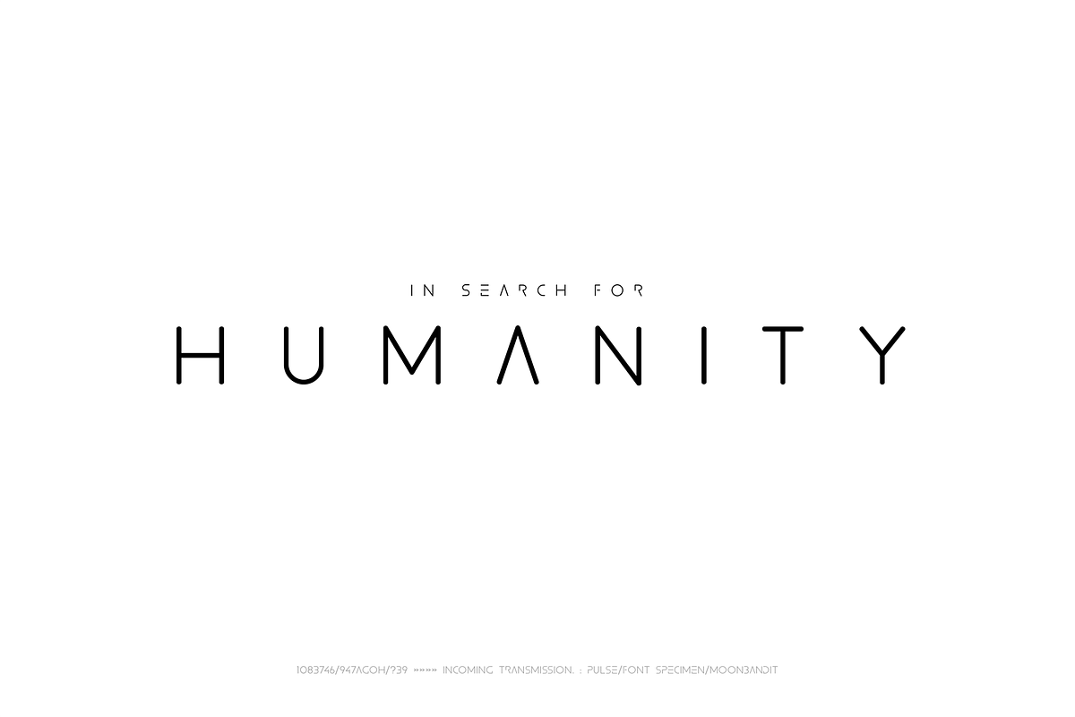 PULSE - modern scifi rounded font preview 6
