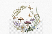 Woodland animal watercolor clipart, an Animal Illustration by MyLittleMeow (Thumbnail 6 of 8)