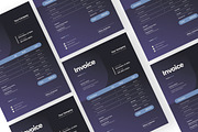Purple-Gradient invoice, a Resume Template by Izdihaar_Studio (Thumbnail 4 of 4)