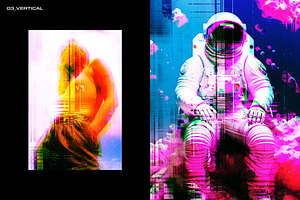 Glitch Distortion Photo Effects