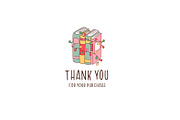 Christmas Books and cute cat clipart, an Animal Illustration by NataKa (Thumbnail 5 of 5)