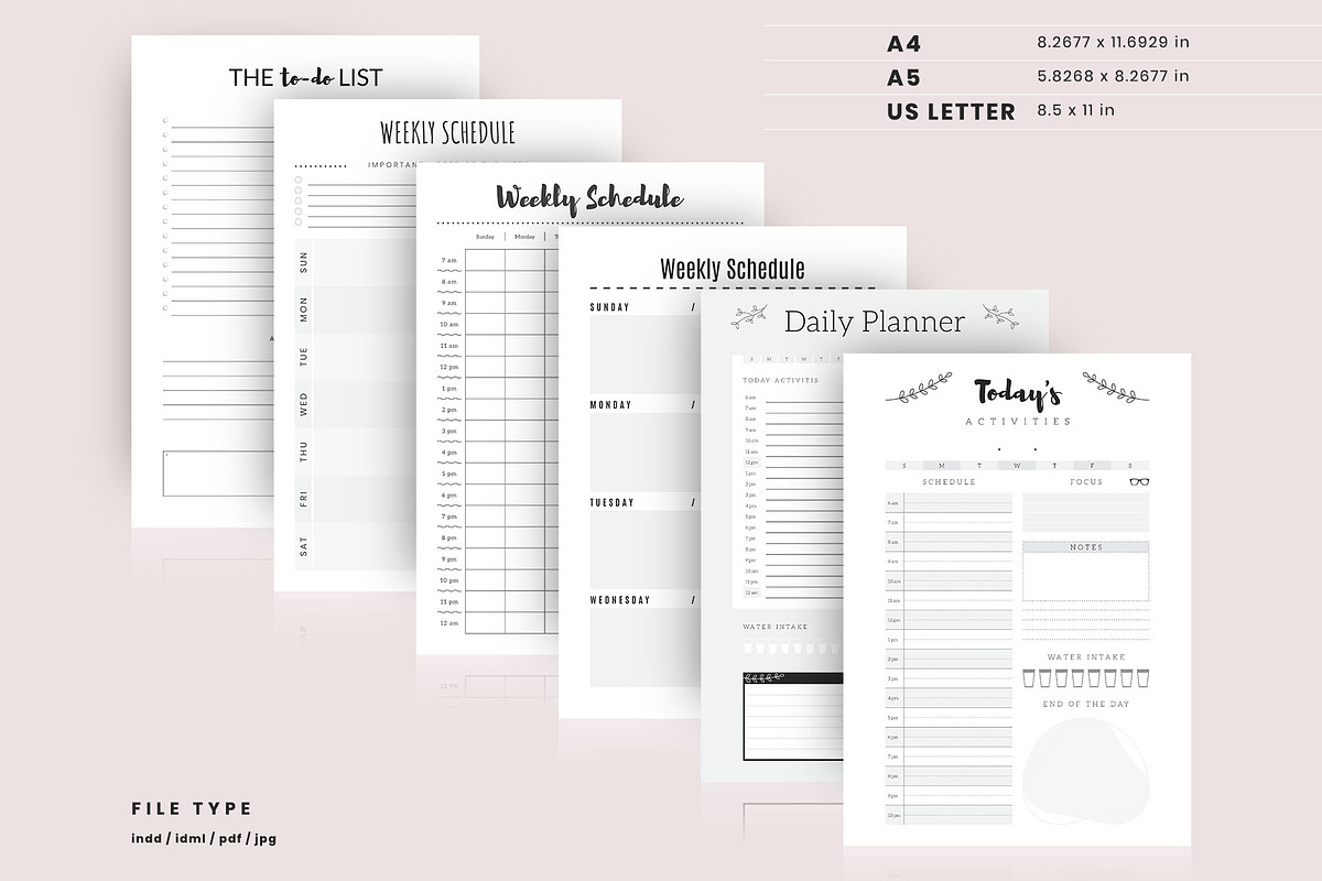 Ultimate Daily & Weekly Planner, a Stationery Template by Amit Debnath (Photo 1 of 8)