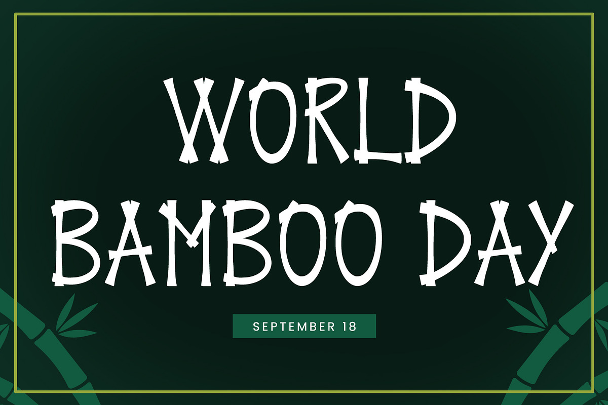 Bamboo Village Display Font, a Handwritten Font by Maulana Creative (Photo 6 of 7)
