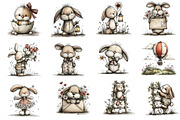 Whimsical Easter Spring Clipart, an Illustration by Dream Creation (Thumbnail 4 of 5)