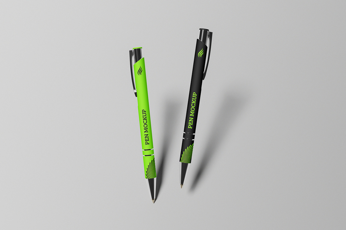 High Quality Pen Mockup, a Pens & Pencil Mockup by AKMAL STUDIO (Photo 3 of 5)