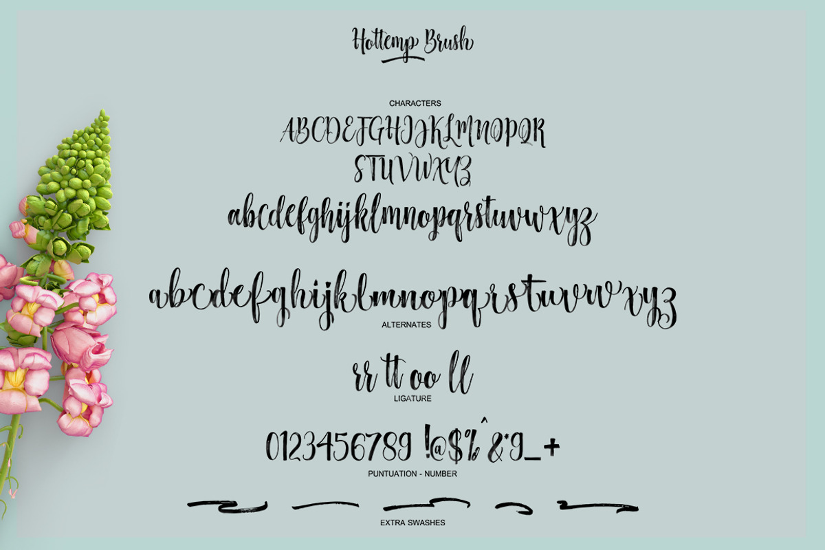 Hottemp Brush - Font Duo preview 7