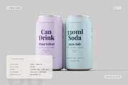 330ml Drink Can Mockup, a Packaging Mockup by Toasin Studio (Thumbnail 6 of 7)