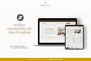 Showit Membership Website Template, a Websites & App Template by ammarosedesignsllc (Thumbnail 1 of 9)