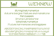 Folk Music font, a Font by weknow (Thumbnail 4 of 8)