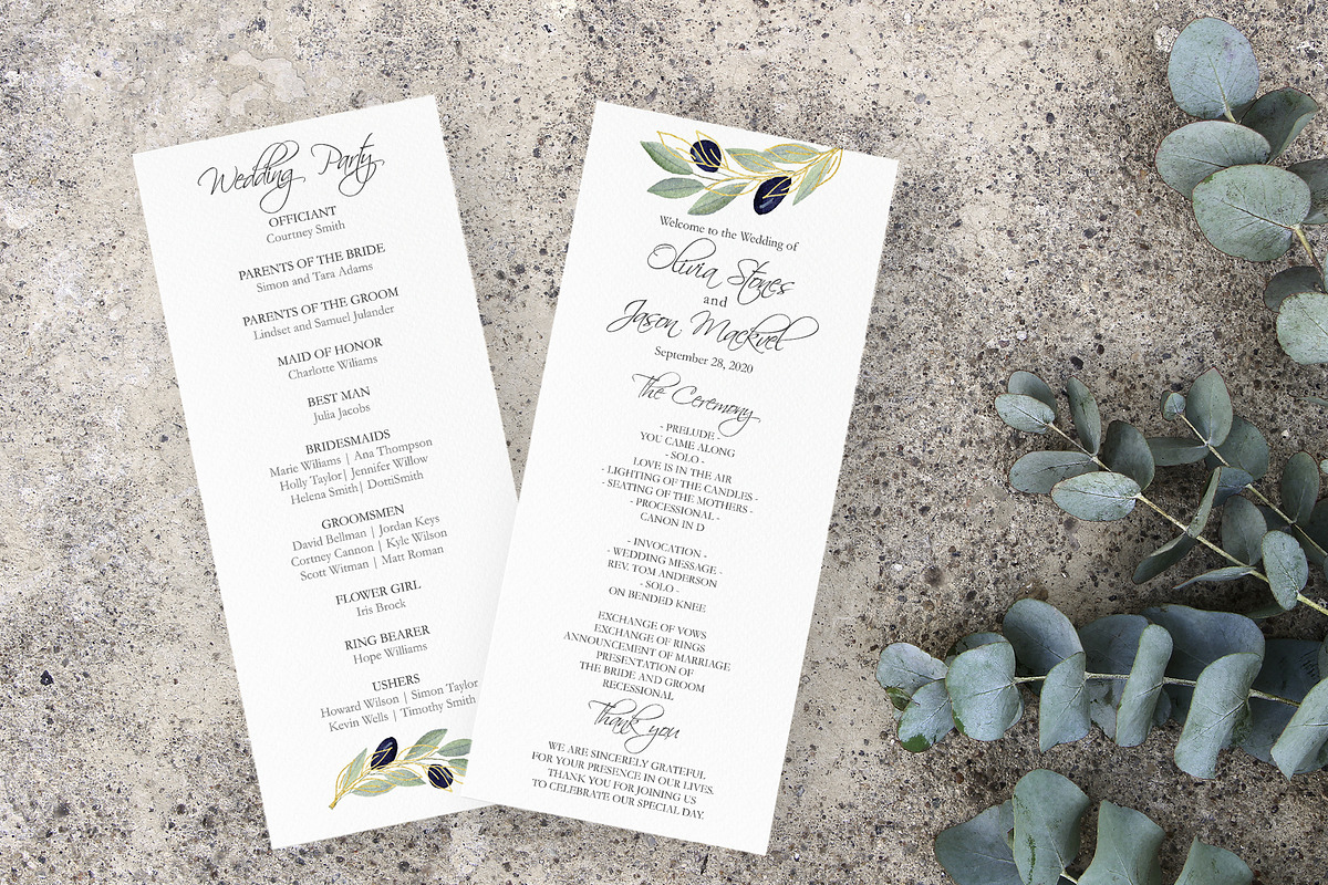 Greenery Wedding Invitation Suite, an Invitation Template by SunRayArtDesigns (Photo 10 of 14)