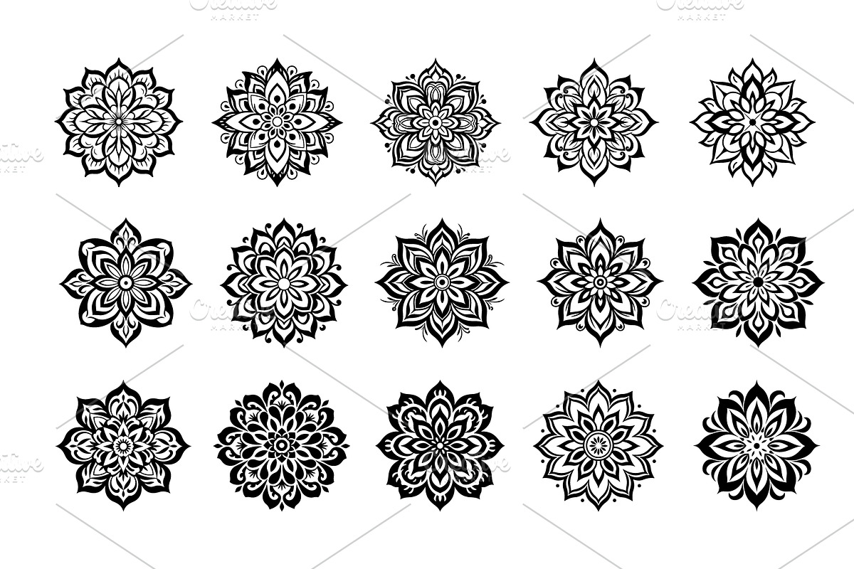 48 Mandala Designs Art Collection, a Decorative Illustration by Toufiqul (Photo 2 of 4)