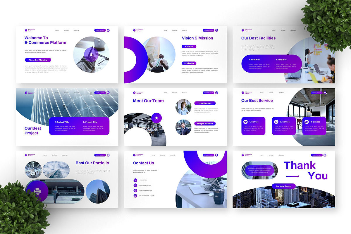 E-Commerce Platform - Business Key, a Presentation Template by Deepslide Studio (Photo 4 of 4)