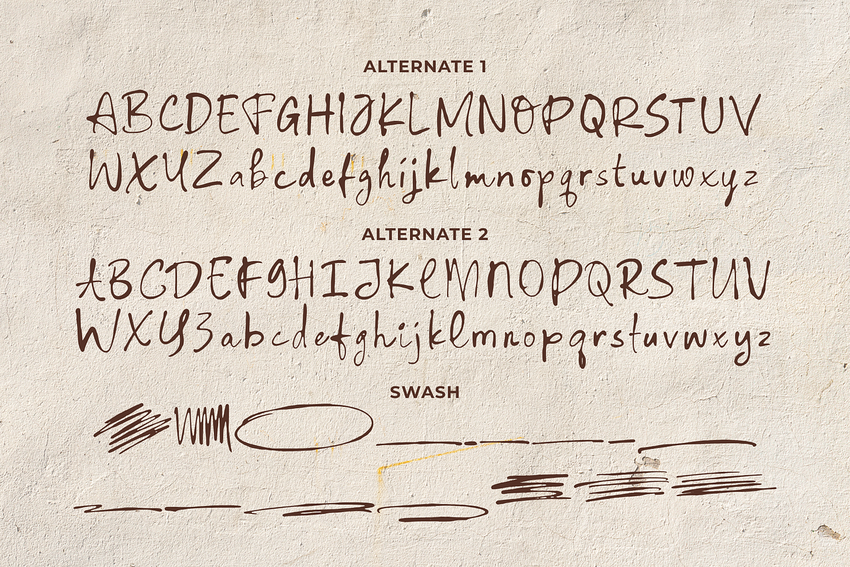 Billbrown – Organic Handwritten Font, a Handwritten Font by Ainun Jinan (Photo 9 of 9)