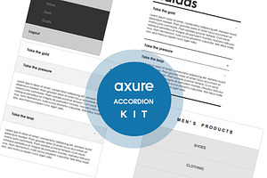 Accordion library kit for Axure
