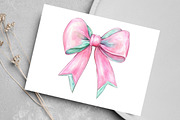 Watercolor Mint & Pink Christmas, an Illustration by Canvas Craft (Thumbnail 6 of 7)