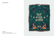 80x60 Jacquard Woven Blanket Mockup, a Merchandise Mockup by creatsy5 (Thumbnail 5 of 12)