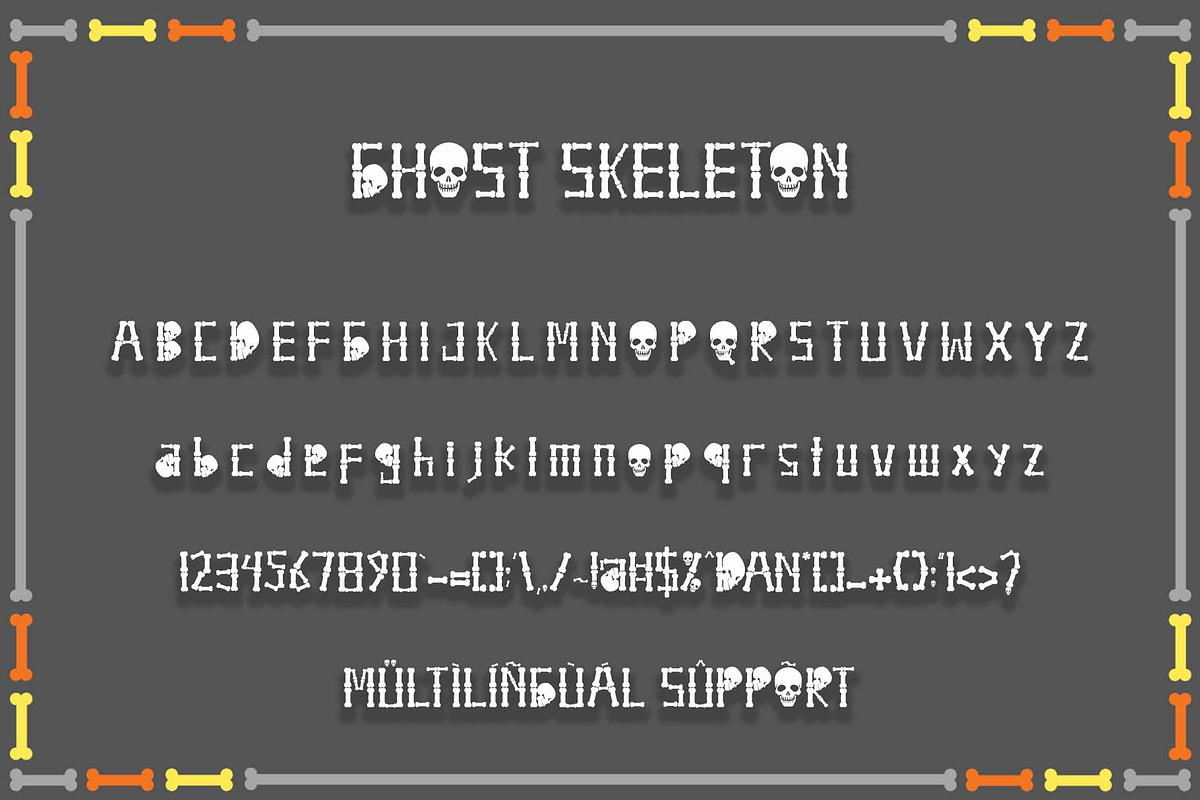 Ghost Skeleton, a Font by Yoga Letter (Photo 7 of 7)