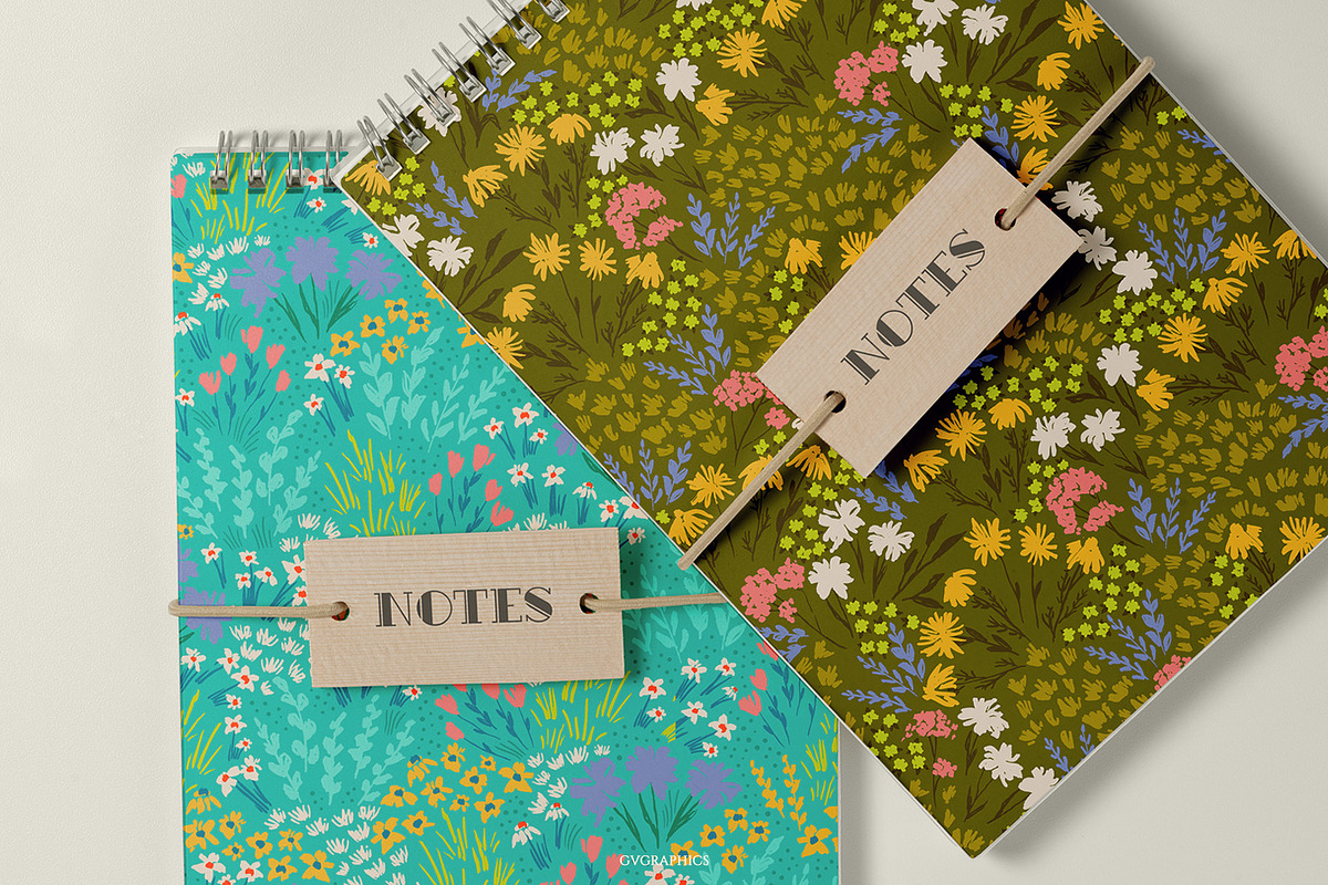 Wildflower Meadow Set, a Pattern Graphic by GVGraphics (Photo 11 of 15)