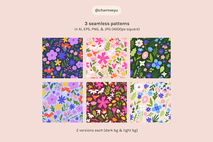 Blossom: Floral Vector Graphic Pack