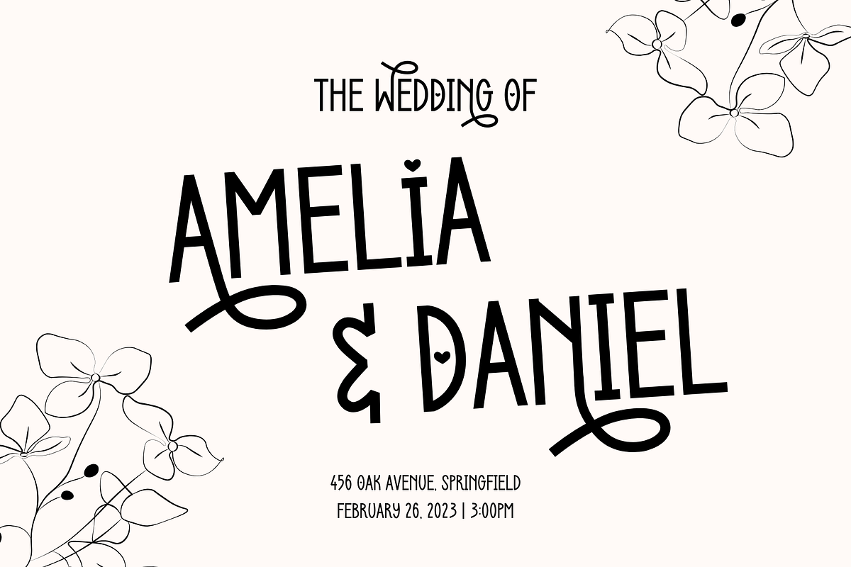Love Story Cute Font, a Sans Serif Font by Sofia Skoog (Photo 3 of 10)