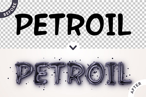 Petroil Editable Text Effect