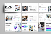 Company Profile Presentation Design, a Presentation Template by MightyDesign (Thumbnail 1 of 8)