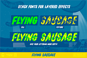 Flying Sausage – Layered Sci Fi Font, a Font by Remedy667 (Thumbnail 4 of 6)