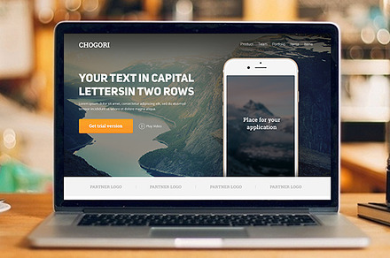 Chogori — Landing Page PSD
