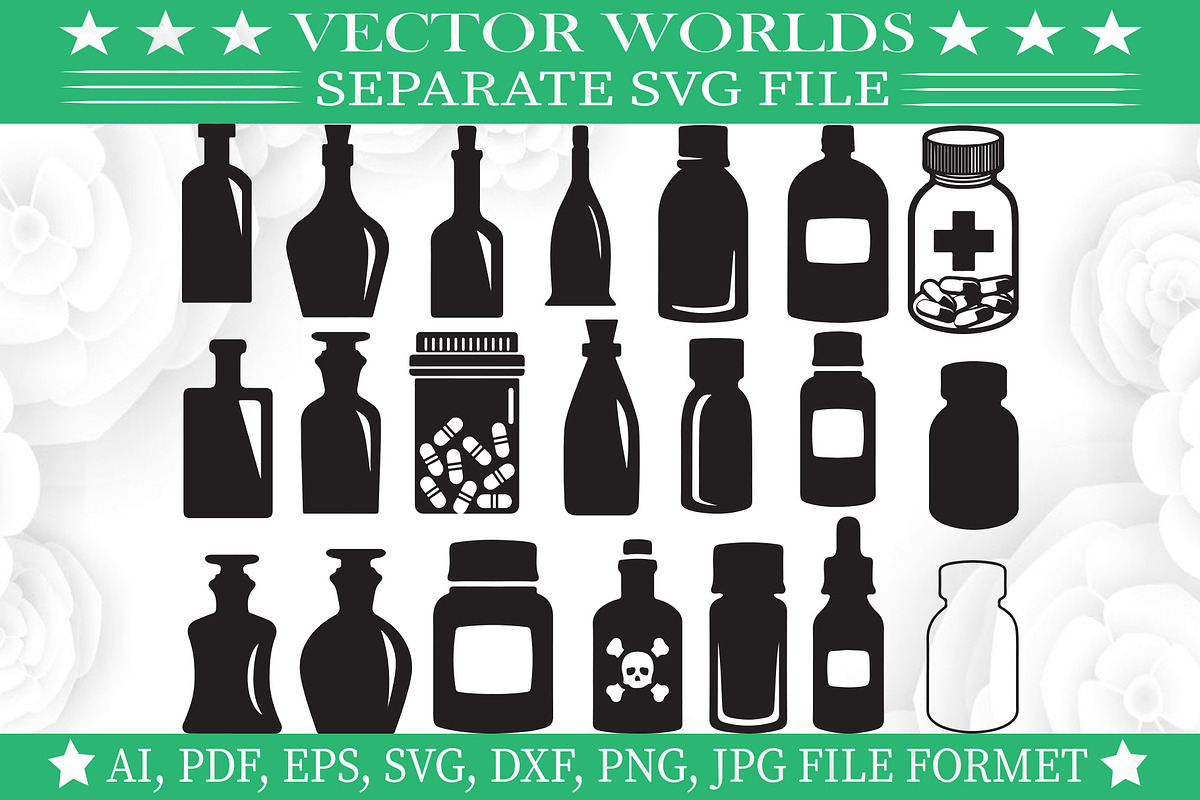 Pill Bottle Svg, Doctor, Bottle Svg, an Object Graphic by VectorWorlds (Photo 1 of 3)
