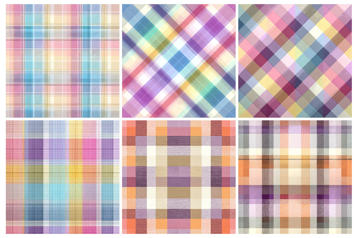 Spring, Easter Plaid Pattern, a Texture Illustration by DreamPrint404