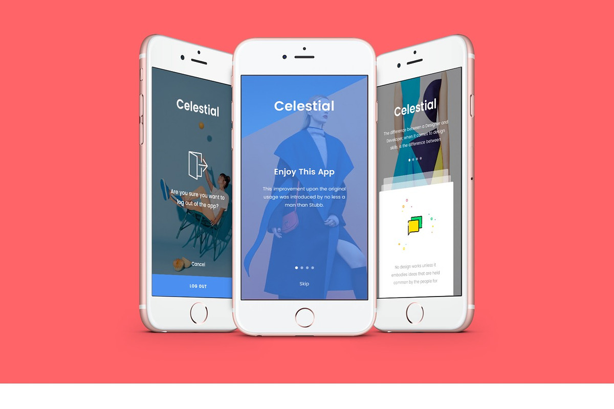 Celestial Messenger App UI Kit, an UI Kit Template by Designerbundle (Photo 2 of 2)