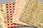 Old Vintage Valentine Heart Grudge, a Pattern Graphic by Fine Purple Elephant (Thumbnail 2 of 5)