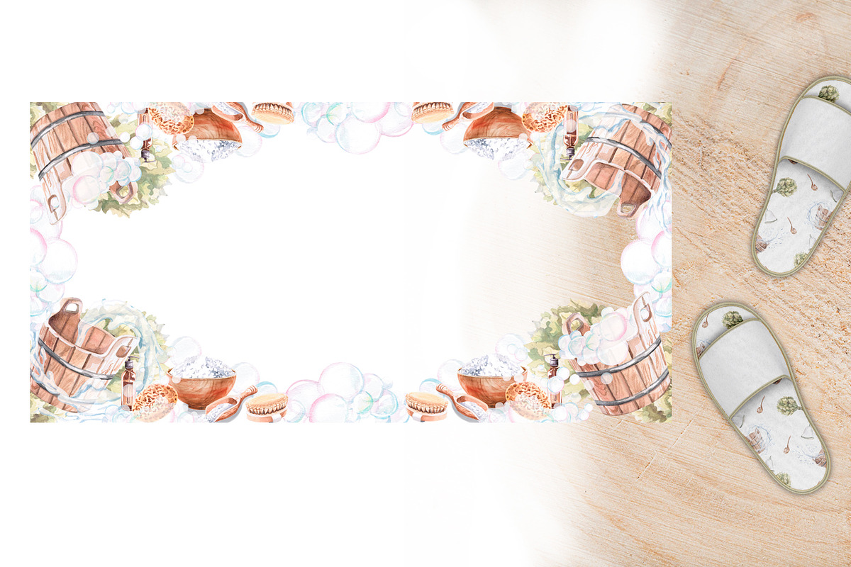 Bath and sauna accessories, a Decorative Illustration by SvetLana (Photo 9 of 15)