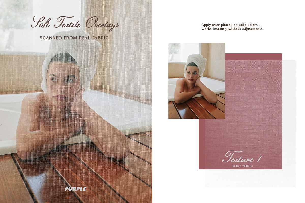 Soft Textile Overlays, a Texture Graphic by Purple (Photo 2 of 22)