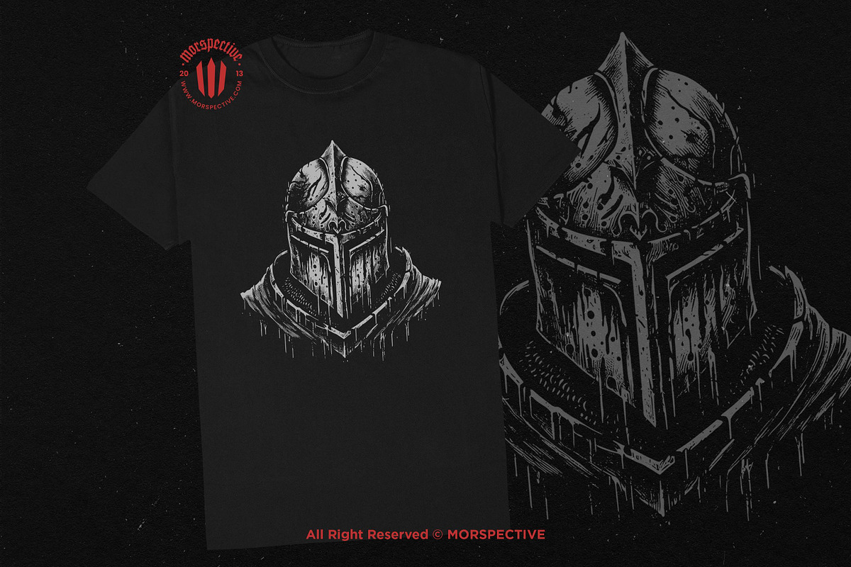 10 Bundle Dark Art Skull Warrior, an Illustration by Morspective (Photo 2 of 7)