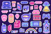 Pixel art 8 bit icons. Video arcades, an Object Illustration by Arthur Balitskiy (Thumbnail 2 of 3)