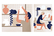 People in ceramic studio, a Decorative Illustration by Good Studio (Thumbnail 3 of 6)