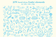 Easter Whimsy illustrations clip art, a Seasonal Illustration by susie-p-art (Thumbnail 2 of 15)