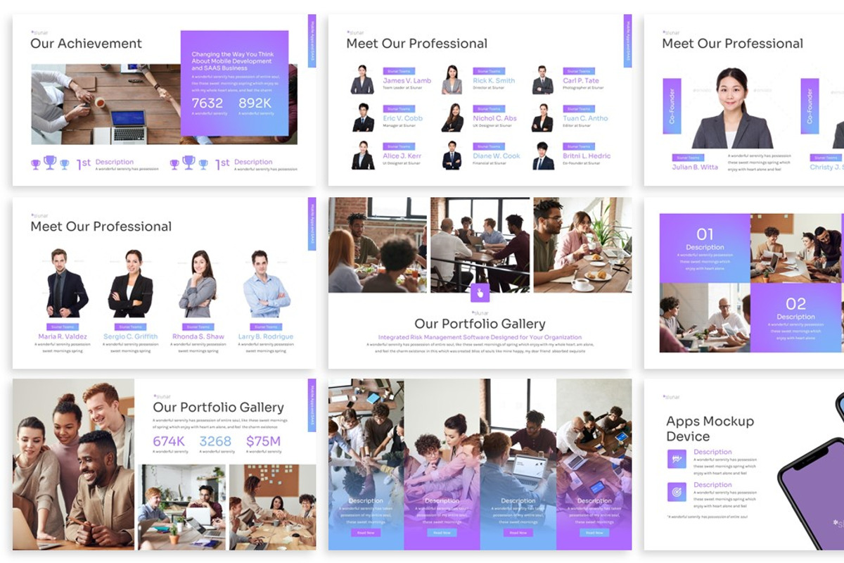 Siunar - Mobile Apps Powerpoint, a Presentation Template by SlideFactory (Photo 3 of 4)