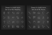1100 Chalkboard vector icons pack, an Outline Icon by Visual Generation (Thumbnail 16 of 31)