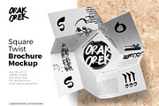Square Twist Brochure Mockup, a Print Template by Orak Orek (Thumbnail 1 of 6)