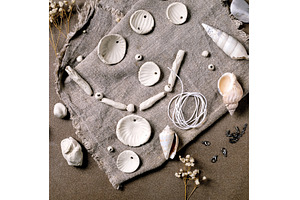 handcrafted beads from raw porcelain, a Transportation Photo by Natasha Breen