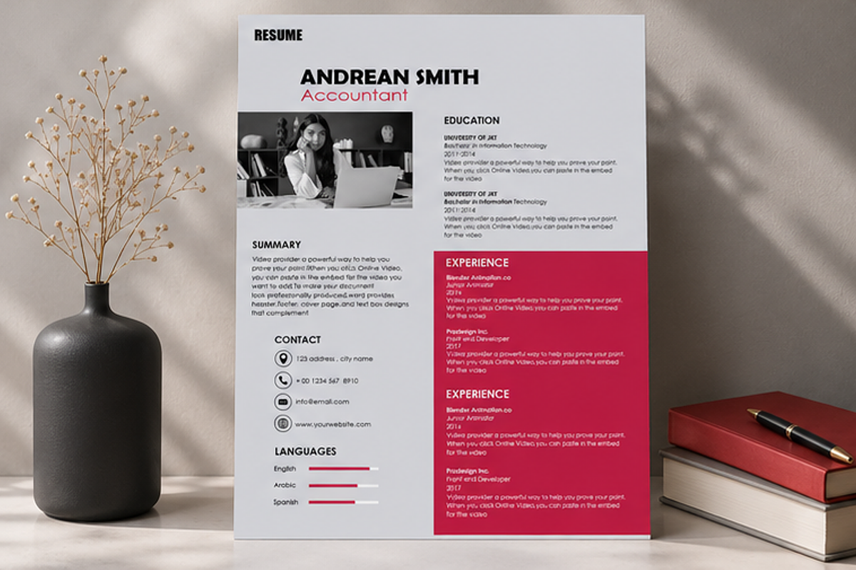 MODERN RESUME TEMPLATE (R11), a Resume Template by dulchaer29 (Photo 4 of 4)